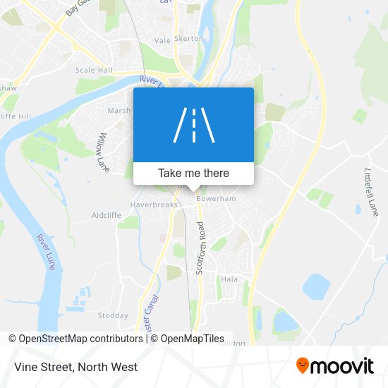 Vine Street map