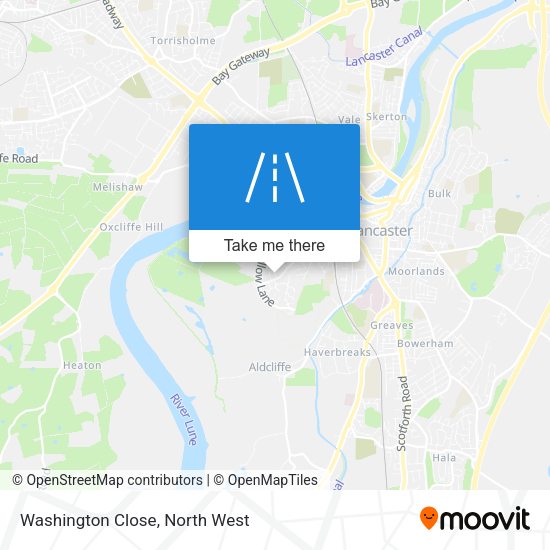 Washington Close map