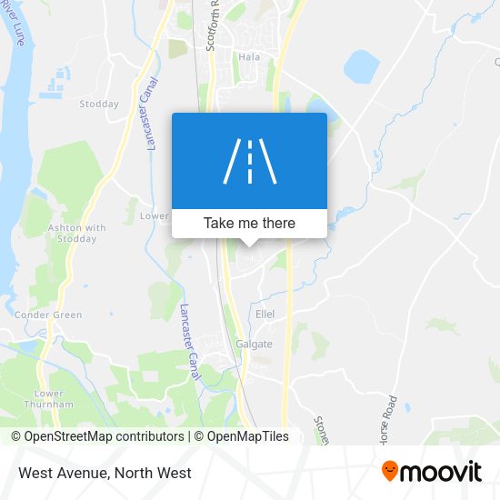 West Avenue map