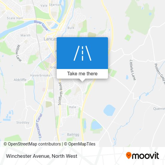 Winchester Avenue map