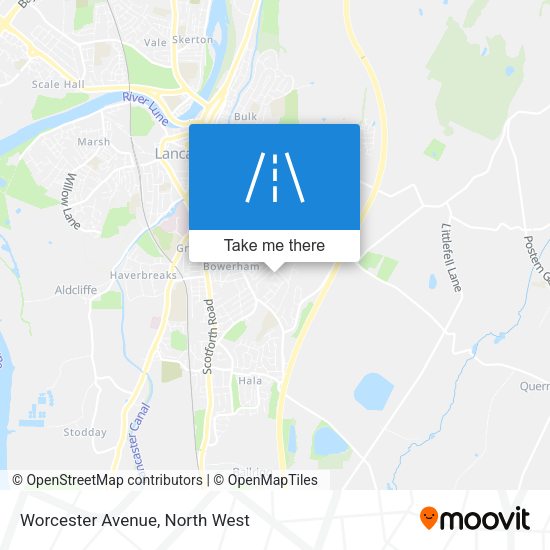 Worcester Avenue map
