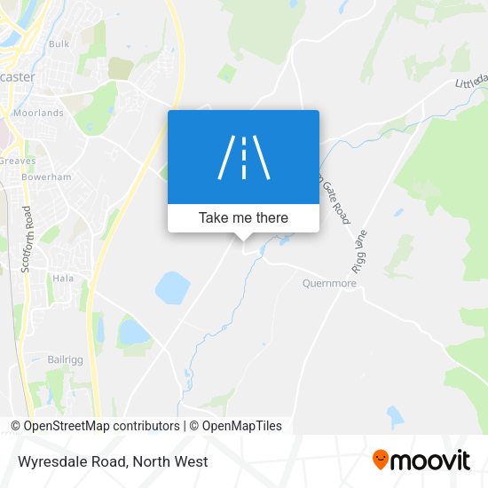 Wyresdale Road map