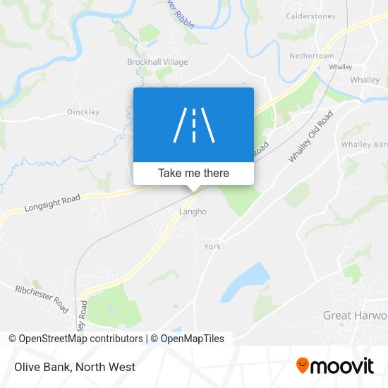 Olive Bank map