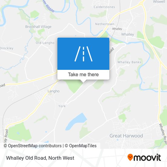 Whalley Old Road map