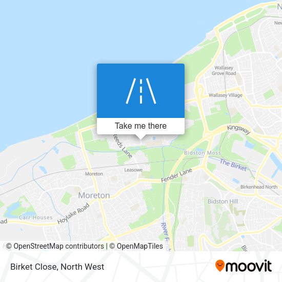 Birket Close map