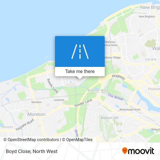 Boyd Close map
