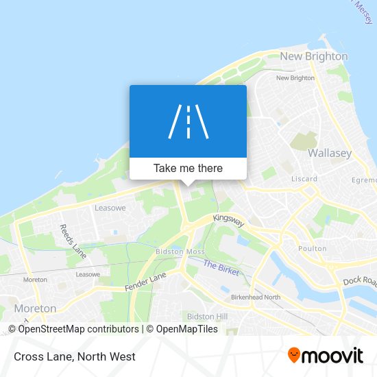 Cross Lane map
