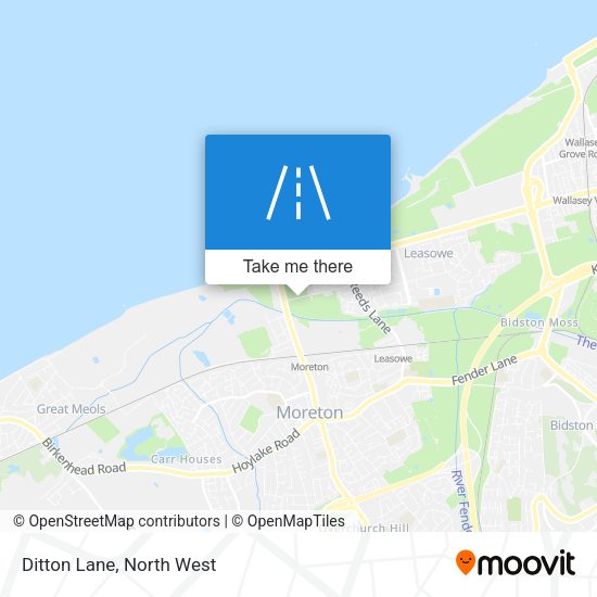 Ditton Lane map