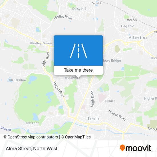 Alma Street map