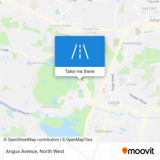 Angus Avenue map