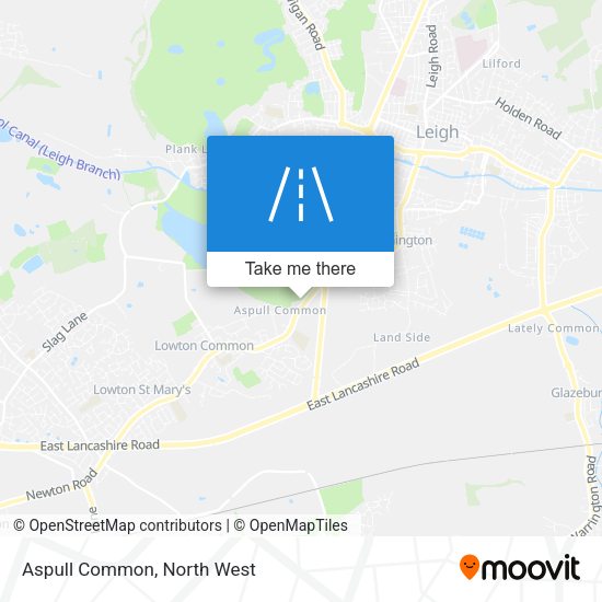 Aspull Common map