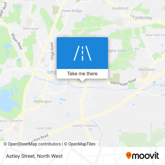 Astley Street map