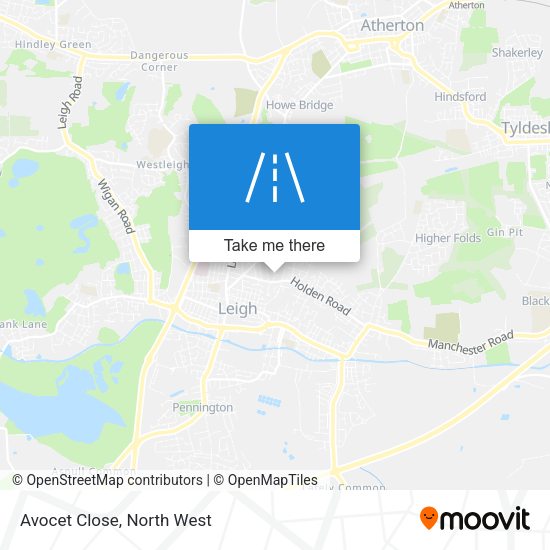 Avocet Close map