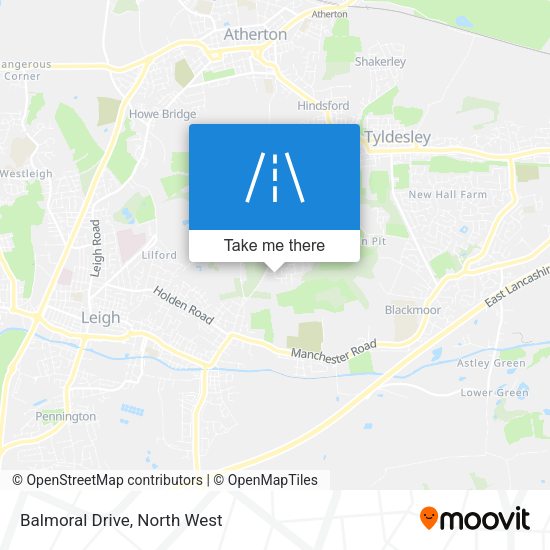 Balmoral Drive map