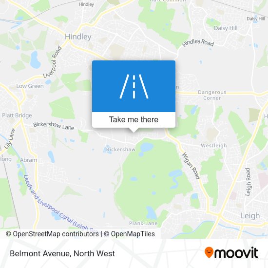 Belmont Avenue map