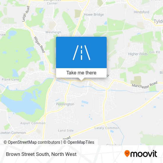 Brown Street South map