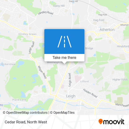 Cedar Road map