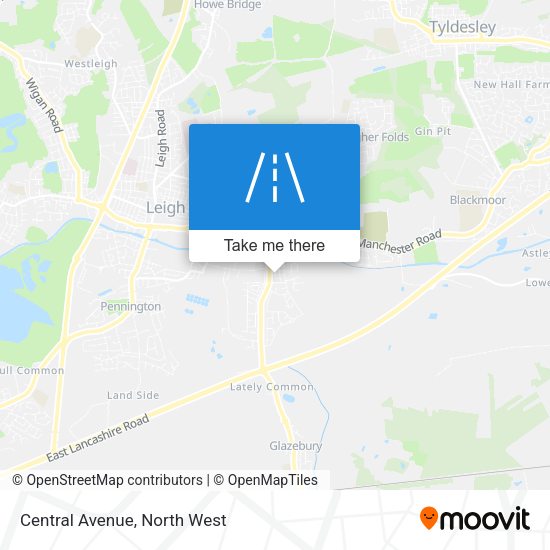 Central Avenue map