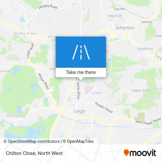 Chilton Close map