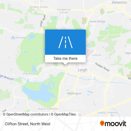 Clifton Street map