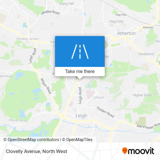 Clovelly Avenue map
