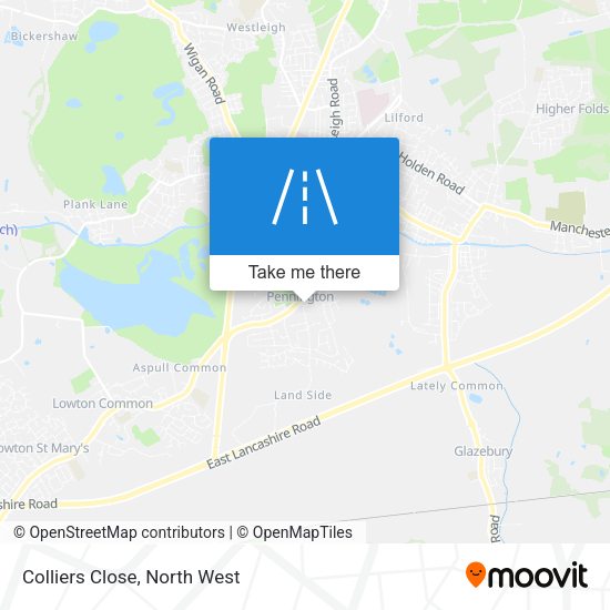 Colliers Close map