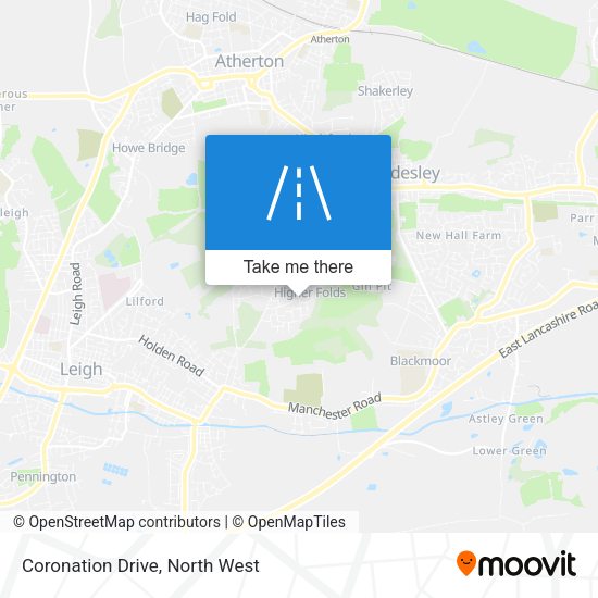 Coronation Drive map
