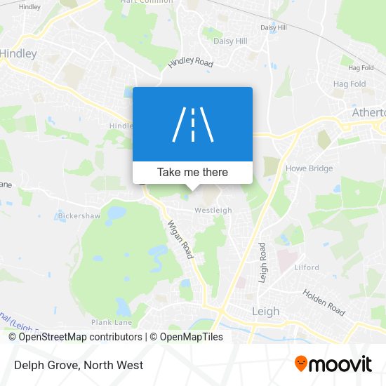 Delph Grove map