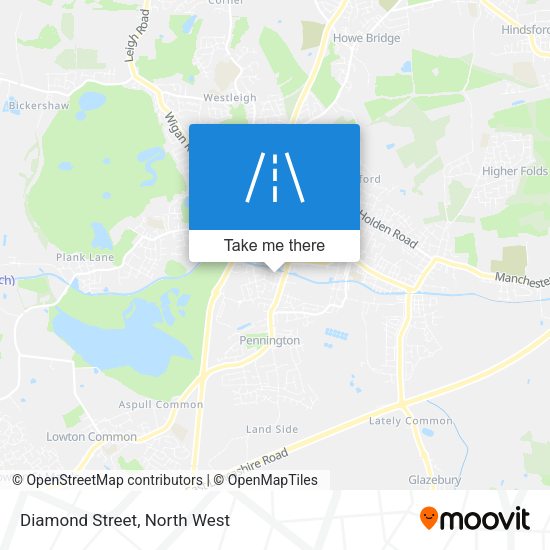 Diamond Street map