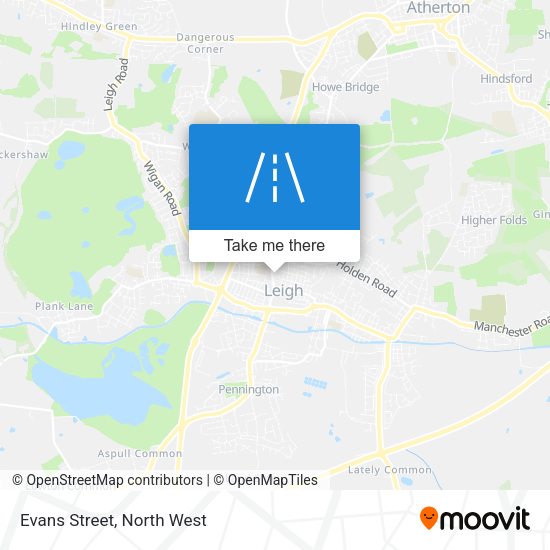 Evans Street map