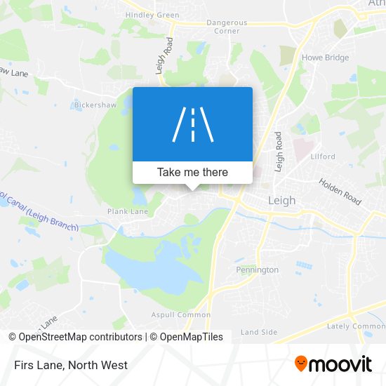 Firs Lane map