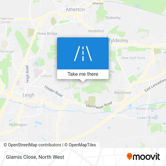 Glamis Close map