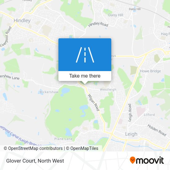 Glover Court map