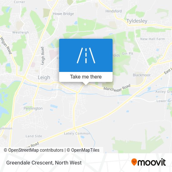 Greendale Crescent map