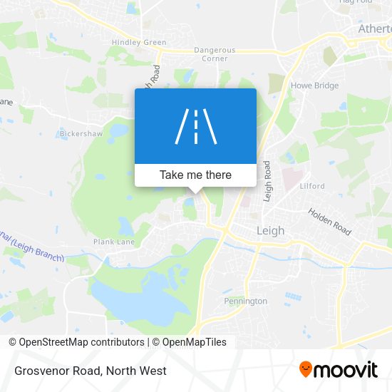 Grosvenor Road map