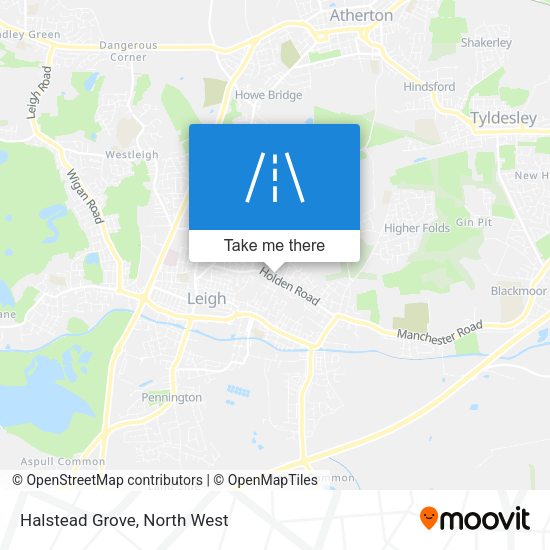 Halstead Grove map