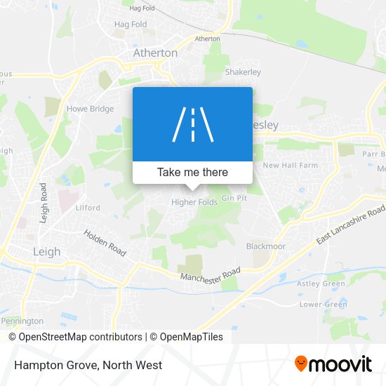 Hampton Grove map