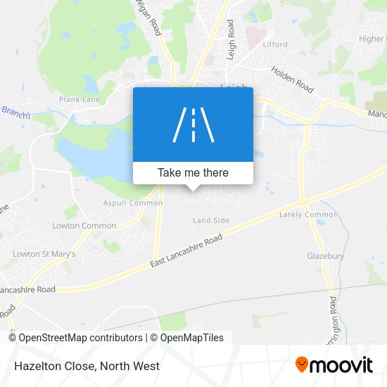 Hazelton Close map