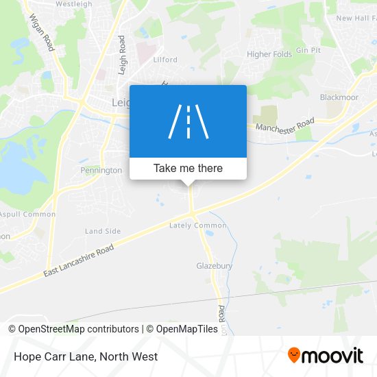 Hope Carr Lane map
