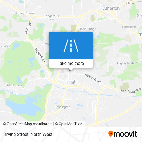 Irvine Street map