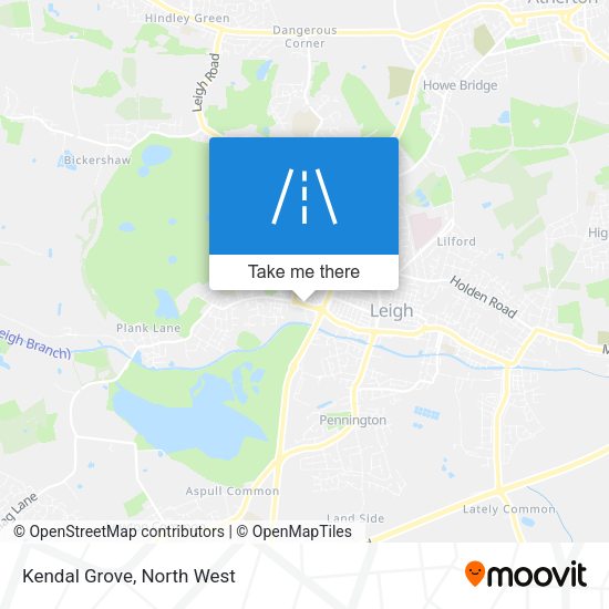 Kendal Grove map