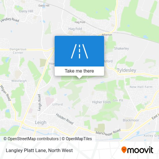 Langley Platt Lane map