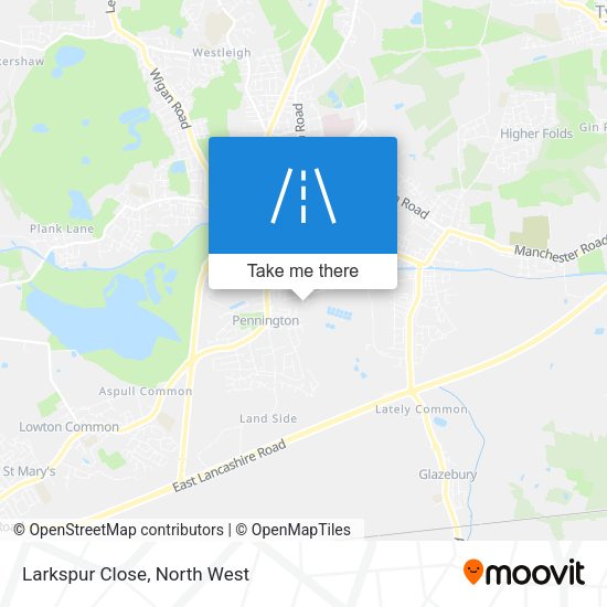 Larkspur Close map