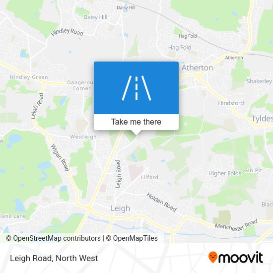 Leigh Road map