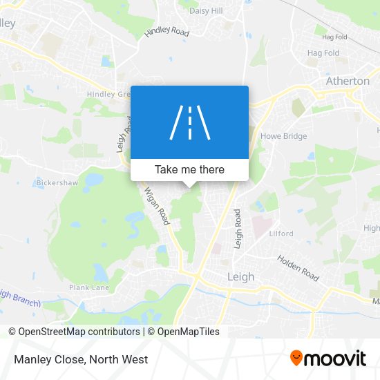 Manley Close map