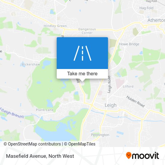 Masefield Avenue map