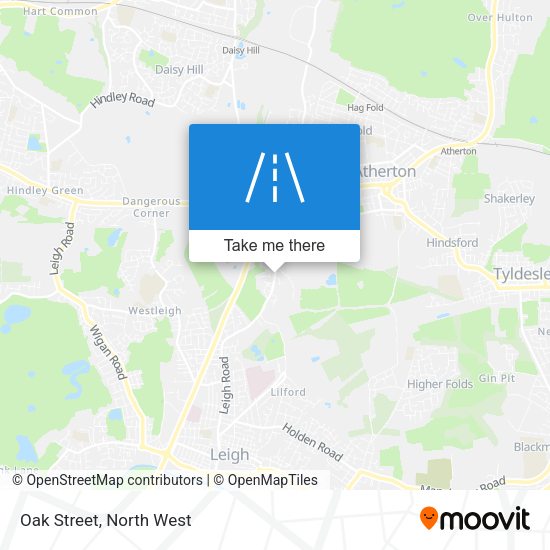 Oak Street map