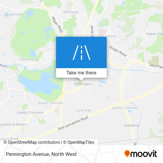Pennington Avenue map