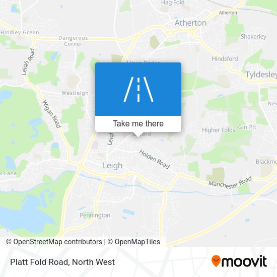 Platt Fold Road map