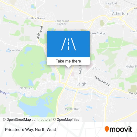 Priestners Way map